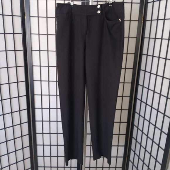 LARRY LEVINE Women's Black Slacks Size 10 - Picture 5 of 7
